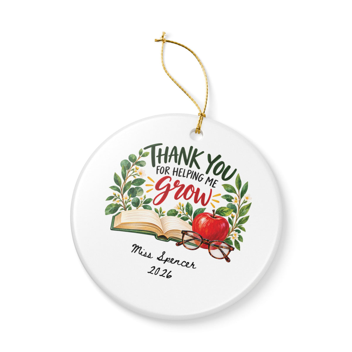 Heritage Single-Sided Ceramic Ornament