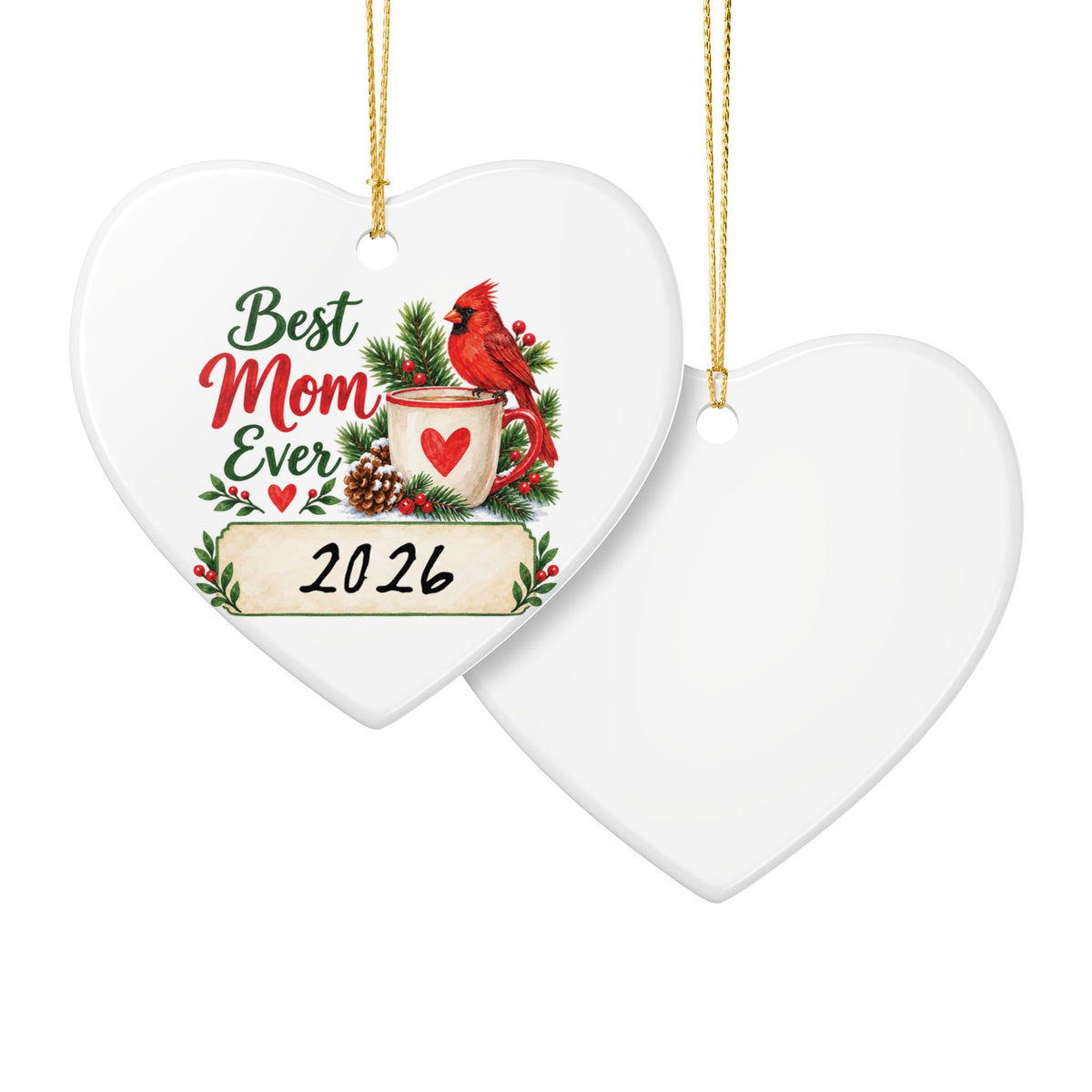 Heritage Single-Sided Ceramic Ornament