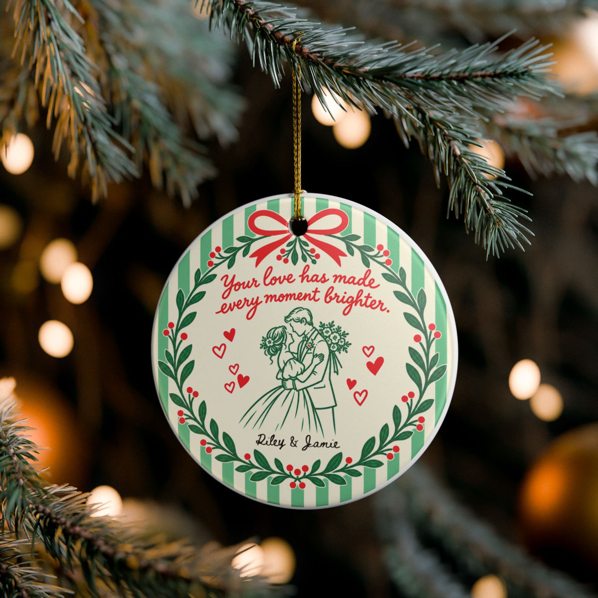 Heritage Single-Sided Ceramic Ornament