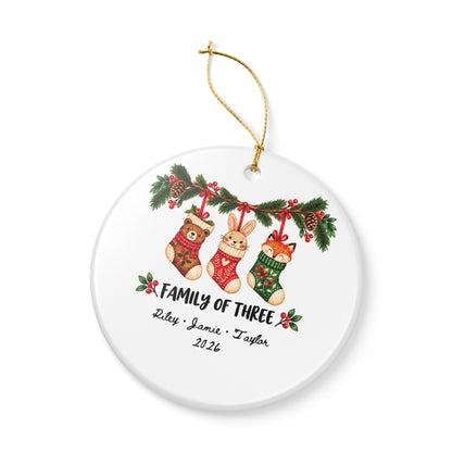 Heritage Single-Sided Ceramic Ornament
