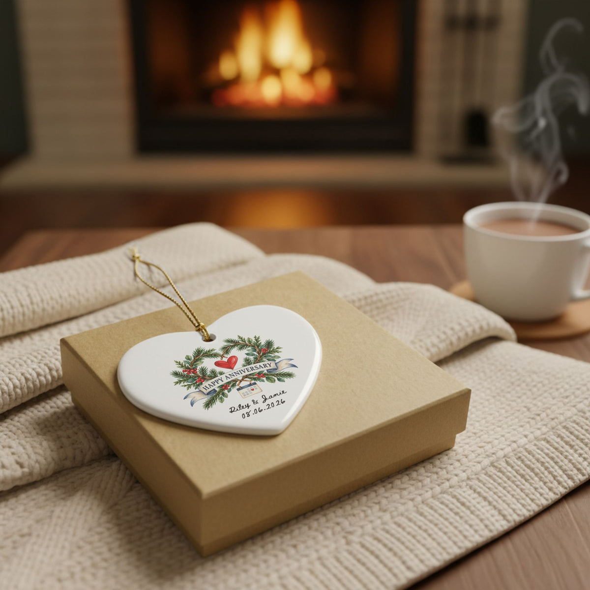 Signature Single-Sided Ceramic Ornament