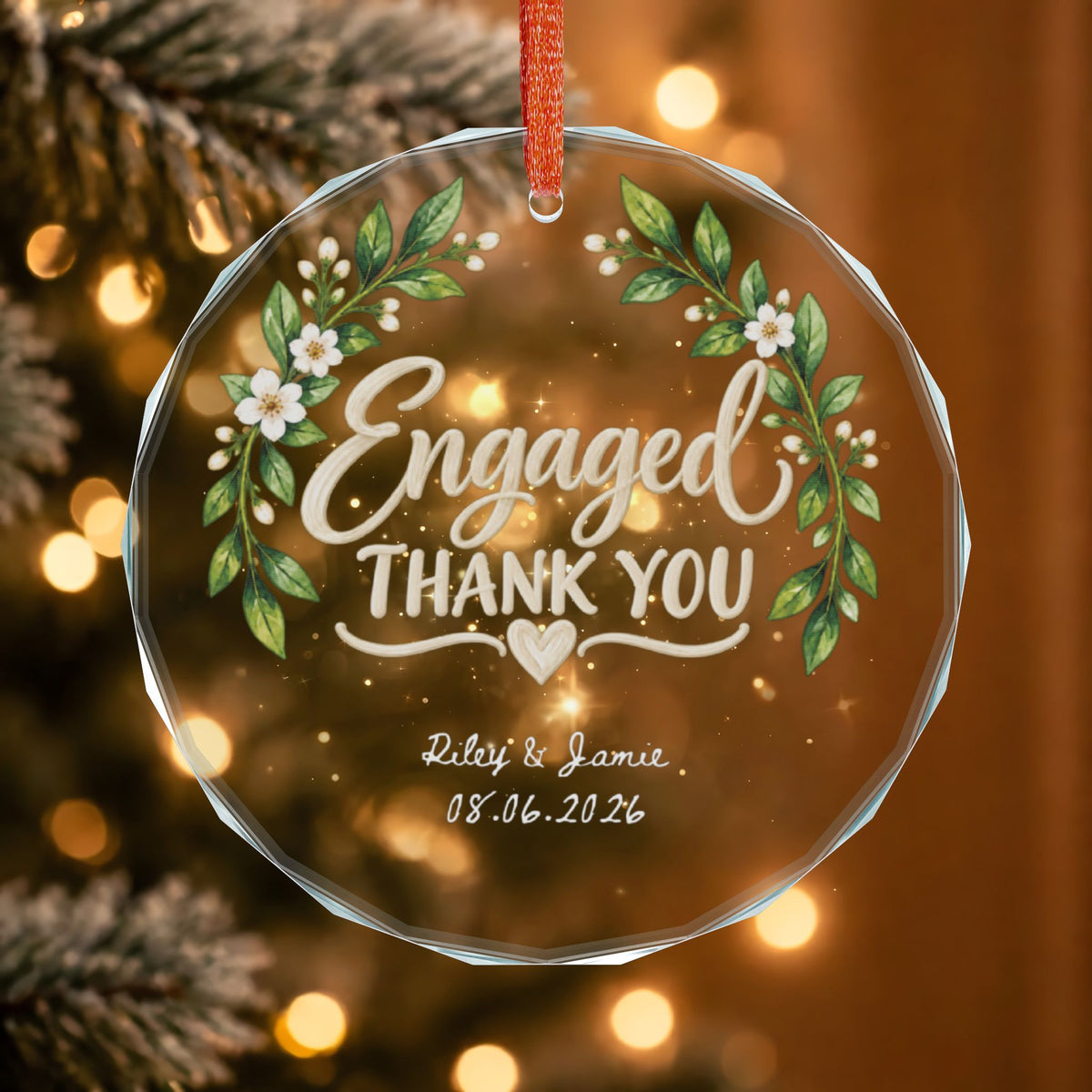 Signature Crystal Christmas Ornament