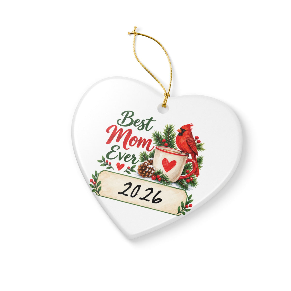 Heritage Single-Sided Ceramic Ornament