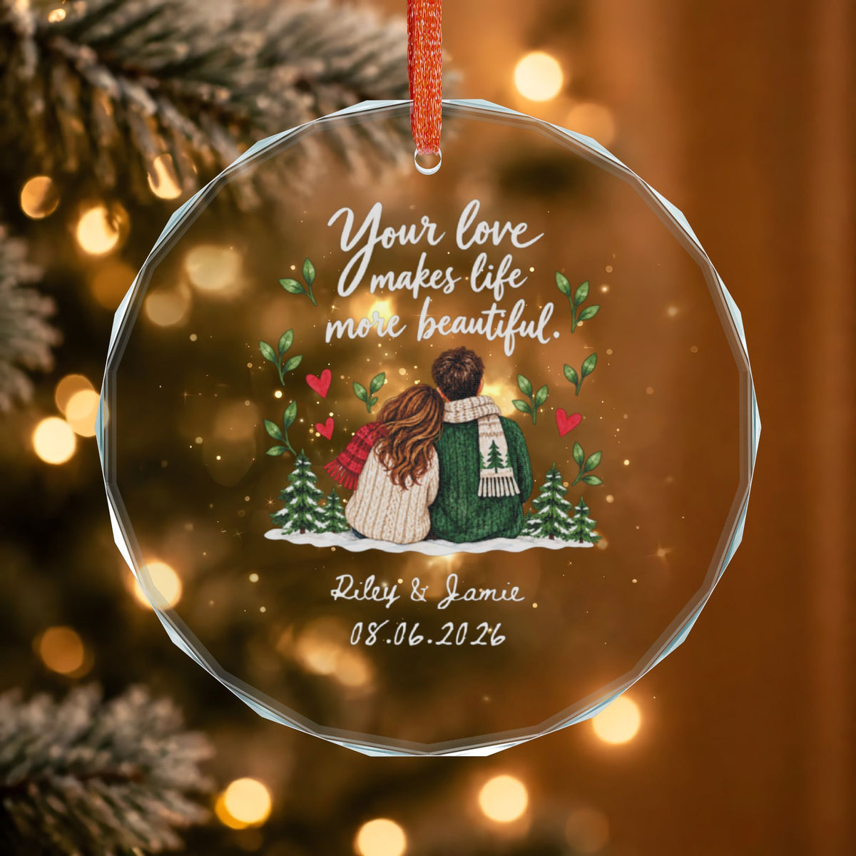 Signature Crystal Christmas Ornament