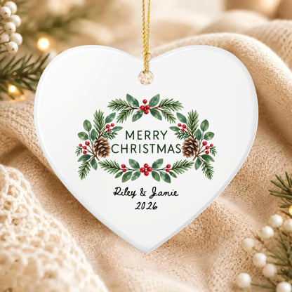 Heritage Single-Sided Ceramic Ornament