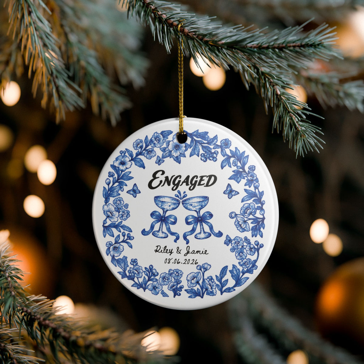 Heritage Single-Sided Ceramic Ornament