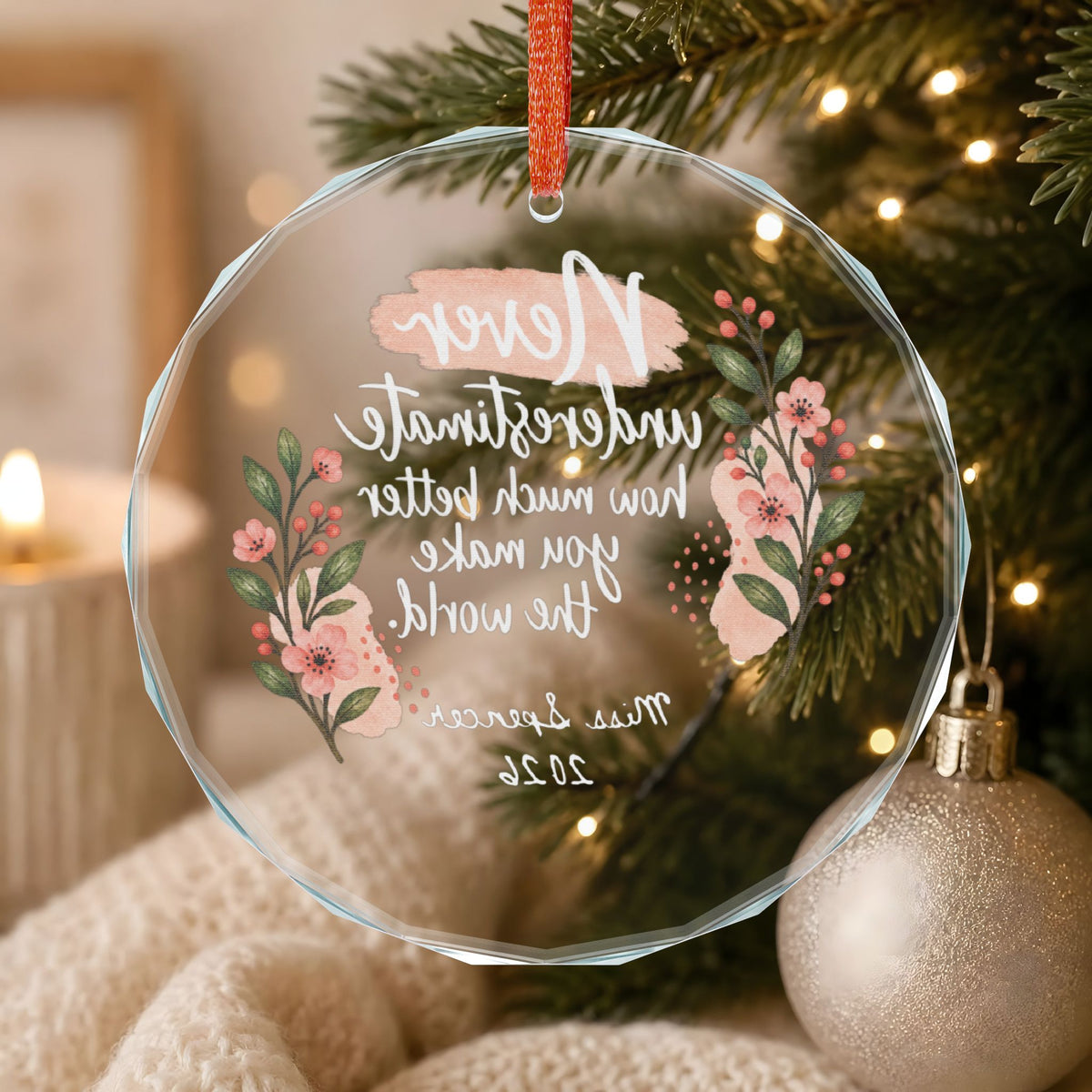 Signature Crystal Christmas Ornament
