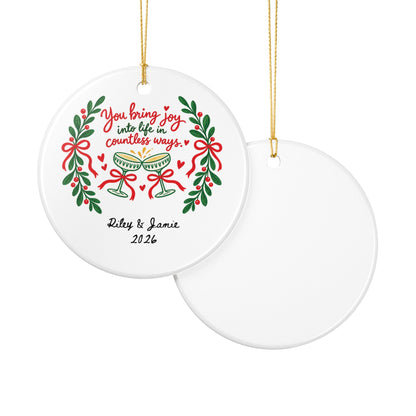 Heritage Single-Sided Ceramic Ornament