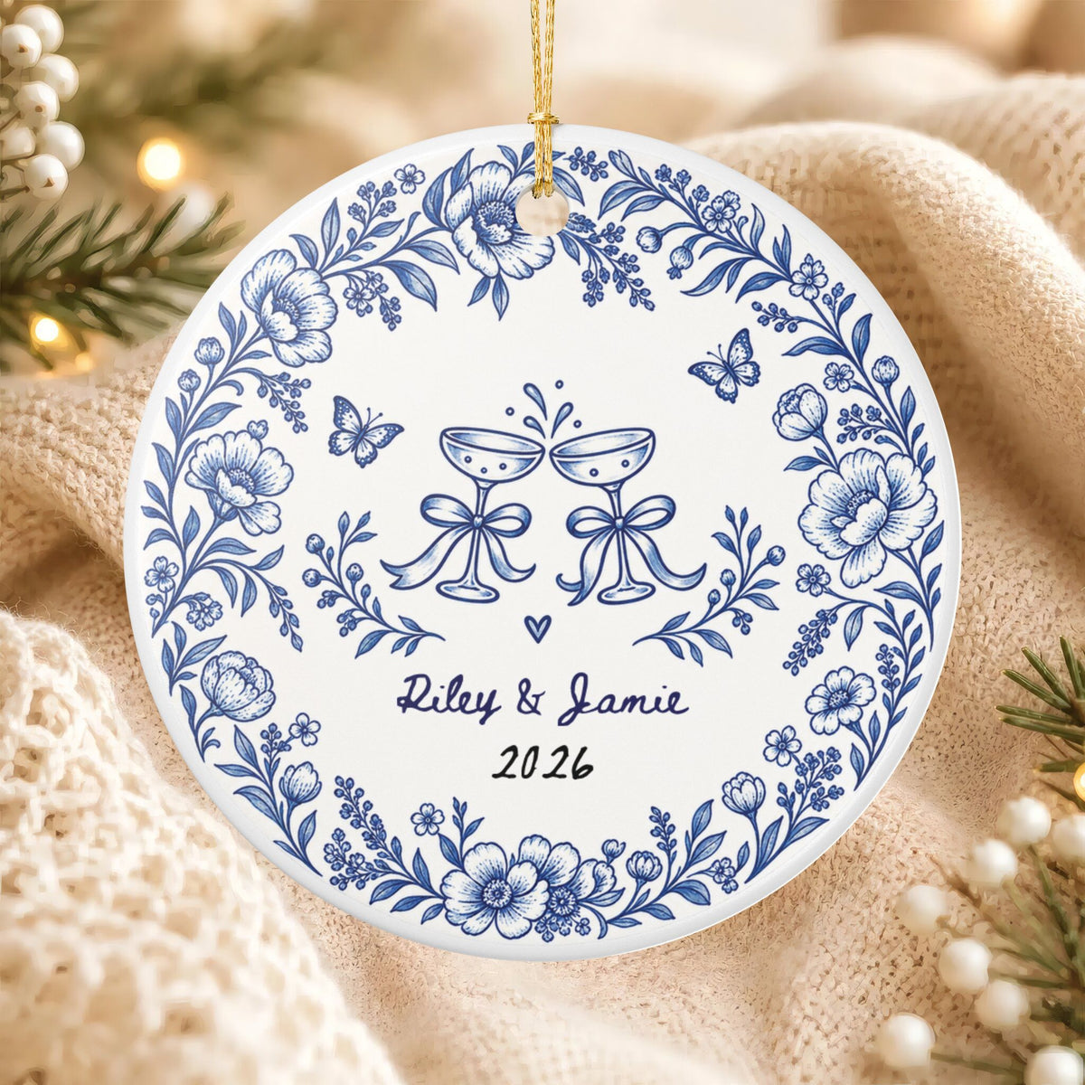 Heritage Single-Sided Ceramic Ornament
