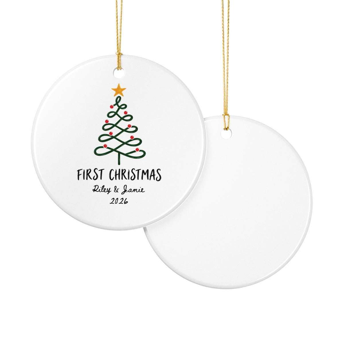 Heritage Single-Sided Ceramic Ornament