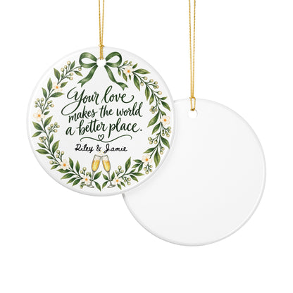 Heritage Single-Sided Ceramic Ornament