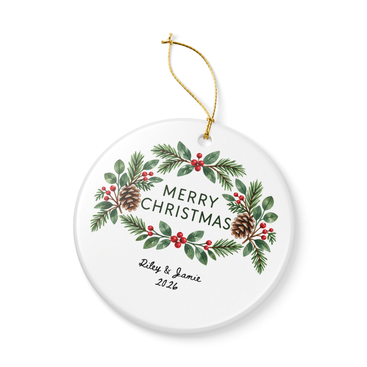 Heritage Single-Sided Ceramic Ornament