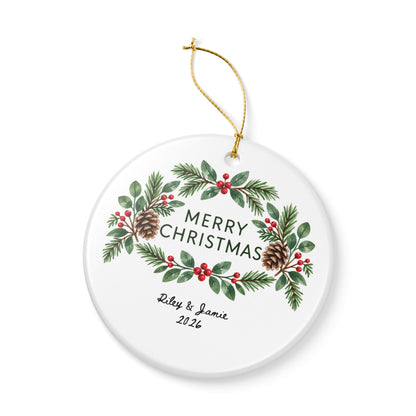 Heritage Single-Sided Ceramic Ornament