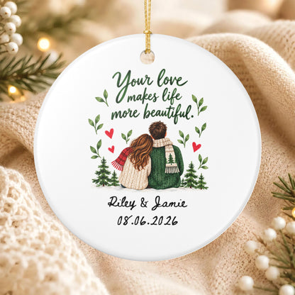 Heritage Single-Sided Ceramic Ornament