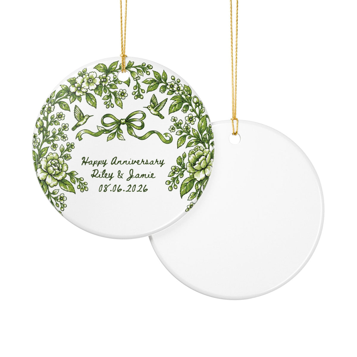 Heritage Single-Sided Ceramic Ornament