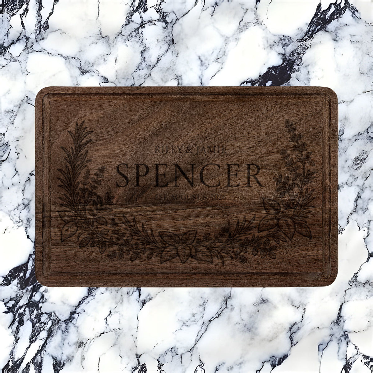 Atelier Engraved Personalized Wooden Cutting Board