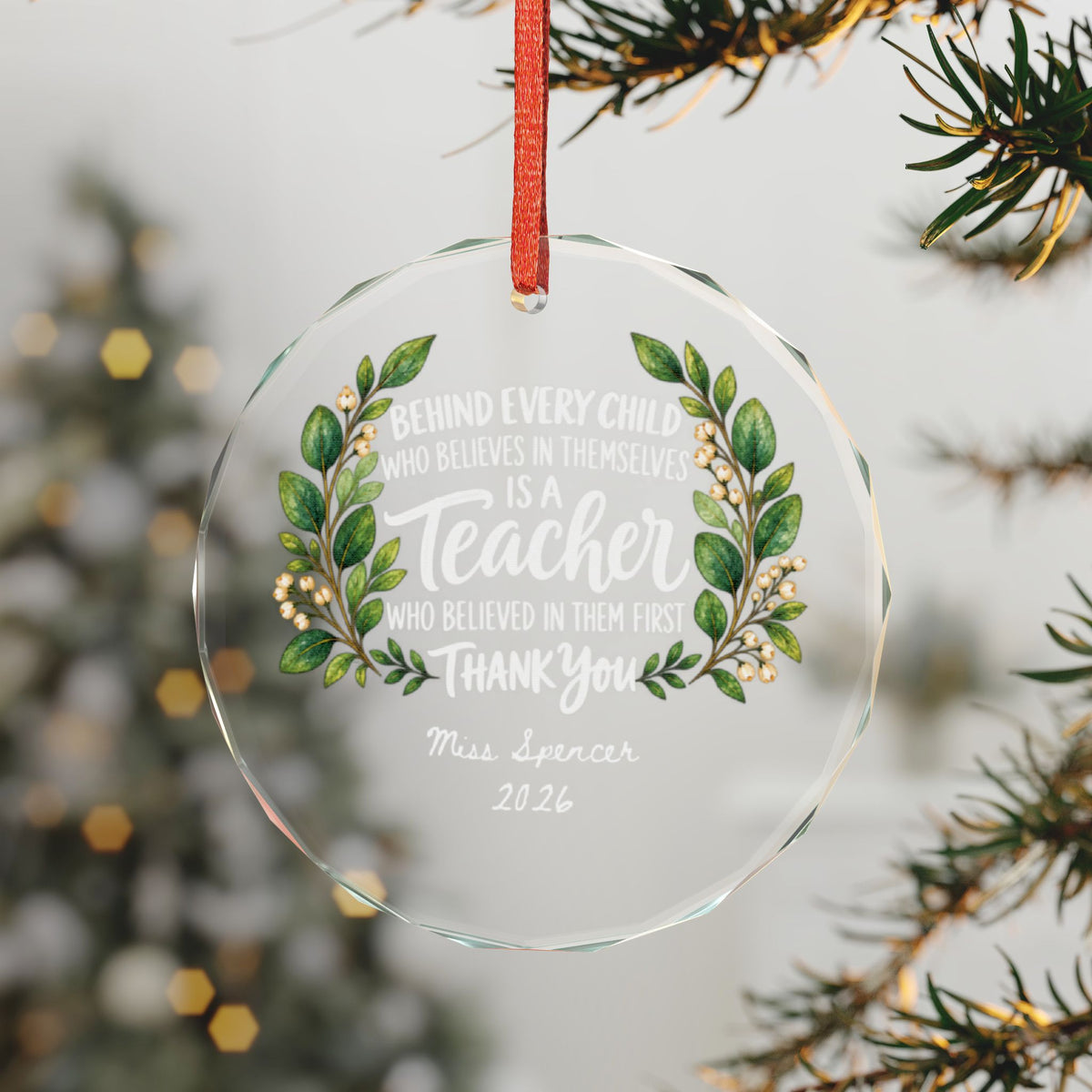 Signature Crystal Christmas Ornament