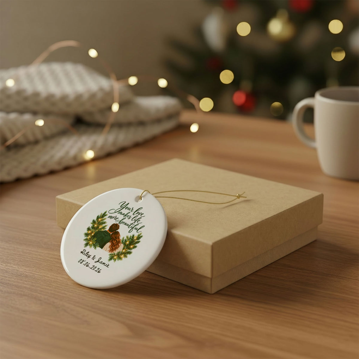 Heritage Single-Sided Ceramic Ornament