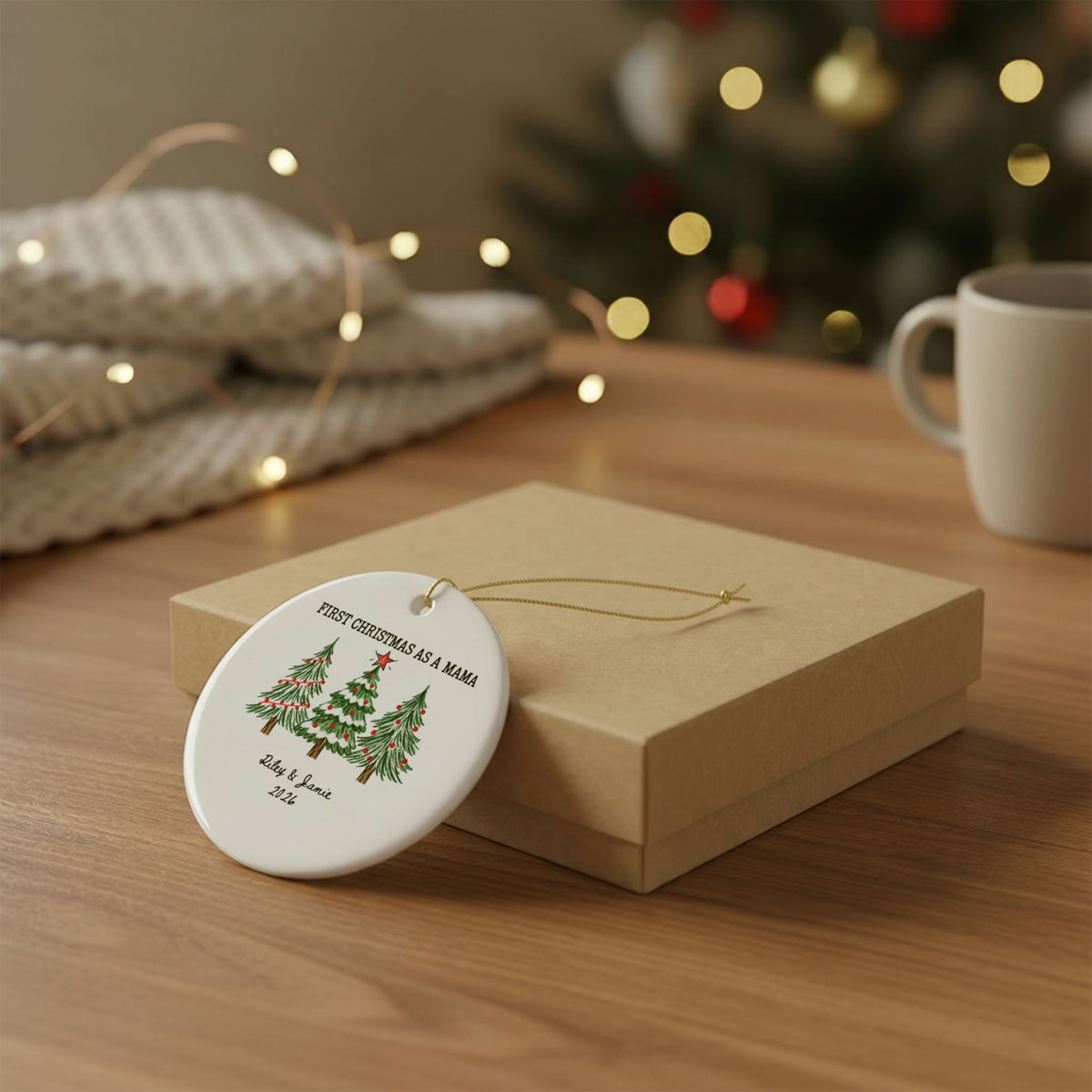 Heritage Single-Sided Ceramic Ornament