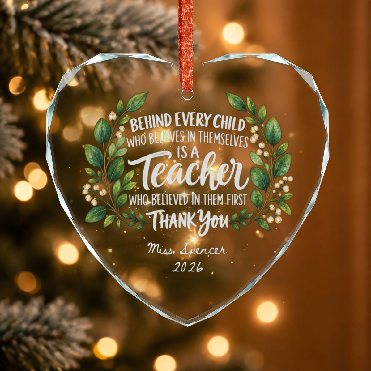 Signature Crystal Christmas Ornament
