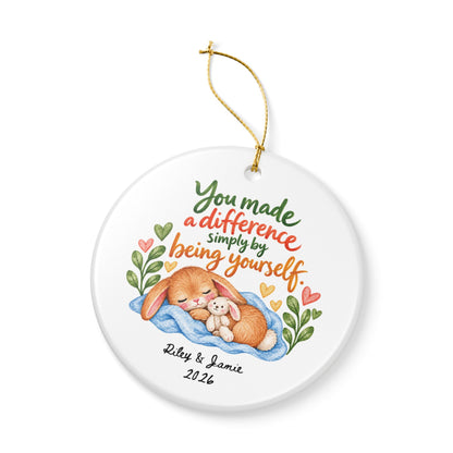 Heritage Single-Sided Ceramic Ornament