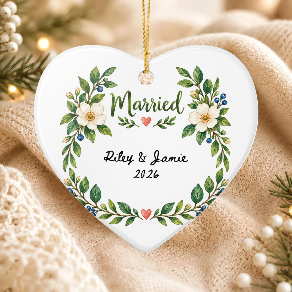 Heritage Single-Sided Ceramic Ornament