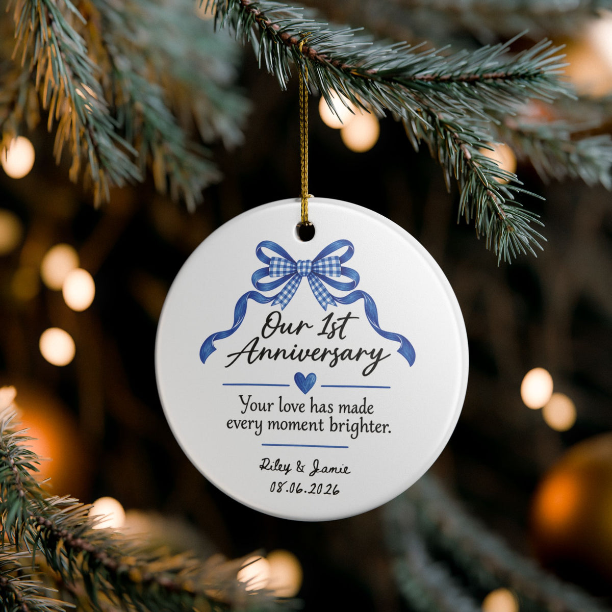 Heritage Single-Sided Ceramic Ornament
