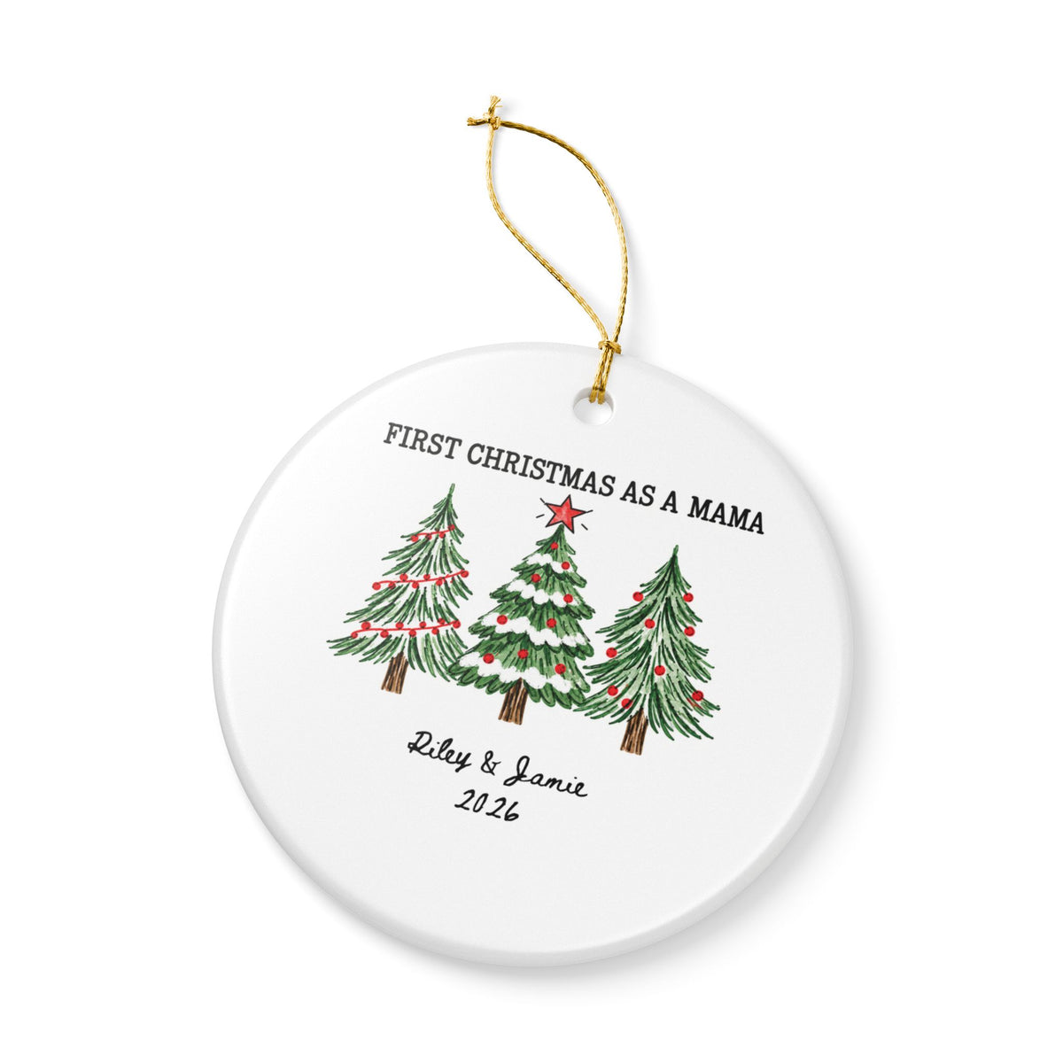 Heritage Single-Sided Ceramic Ornament