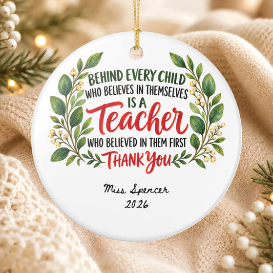 Heritage Single-Sided Ceramic Ornament