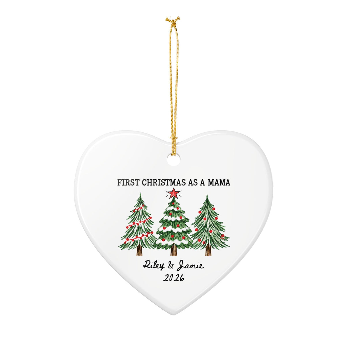 Heritage Single-Sided Ceramic Ornament