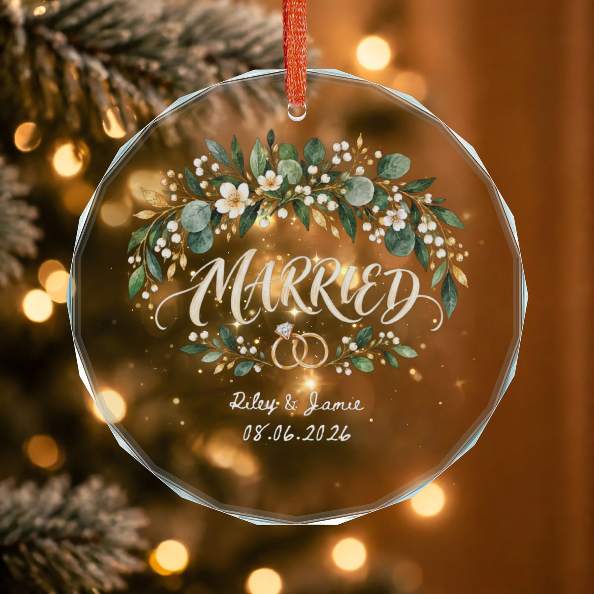 Signature Crystal Christmas Ornament