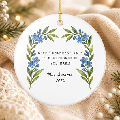 Heritage Single-Sided Ceramic Ornament