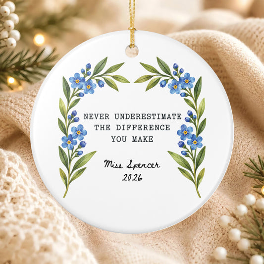 Heritage Single-Sided Ceramic Ornament