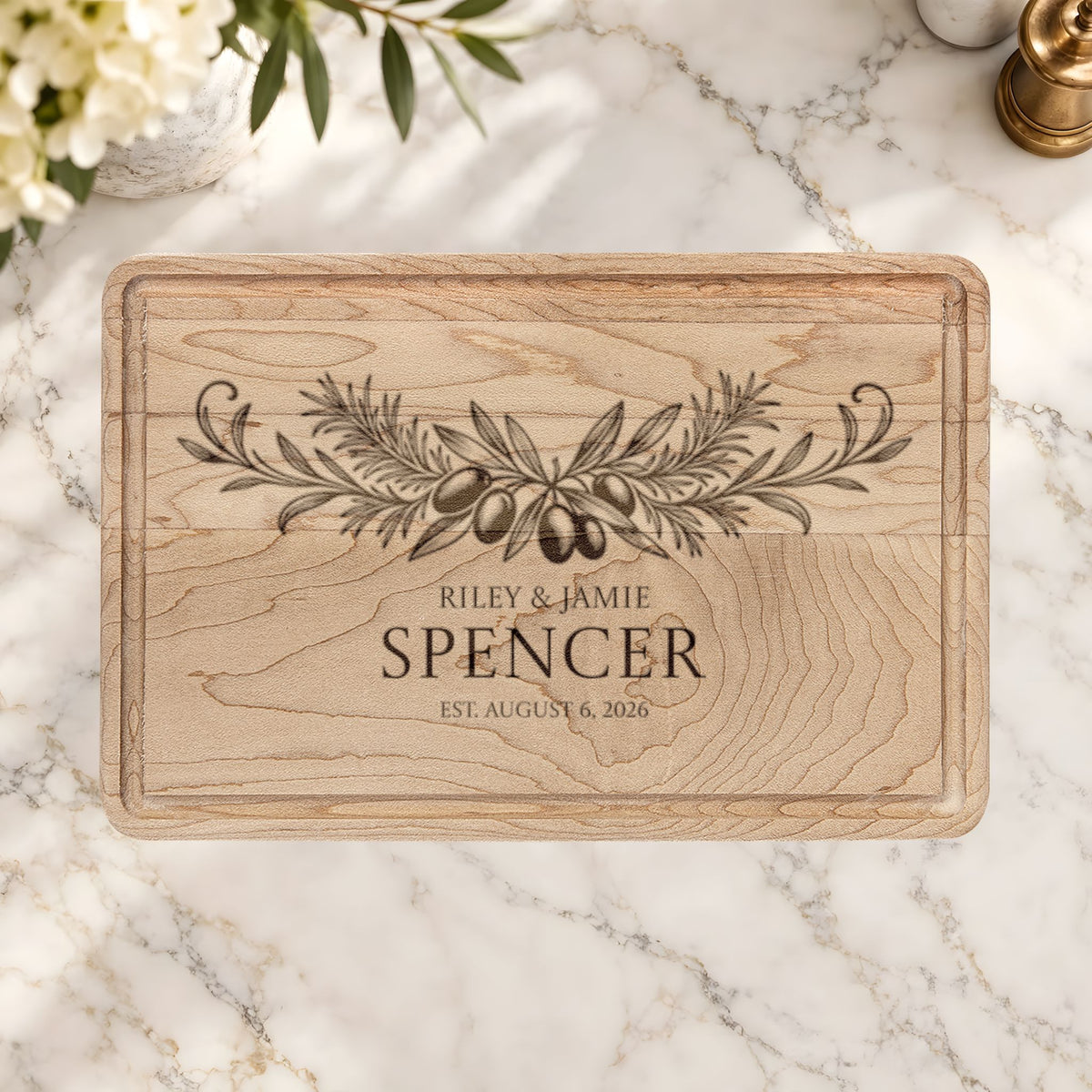 Atelier Engraved Personalized Wooden Cutting Board