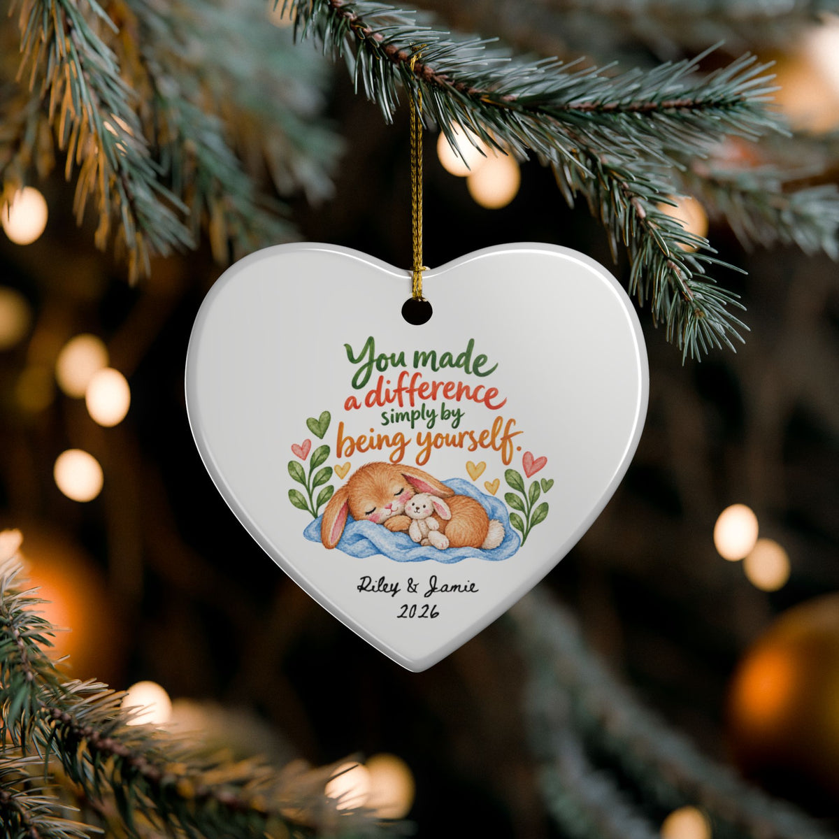 Heritage Single-Sided Ceramic Ornament