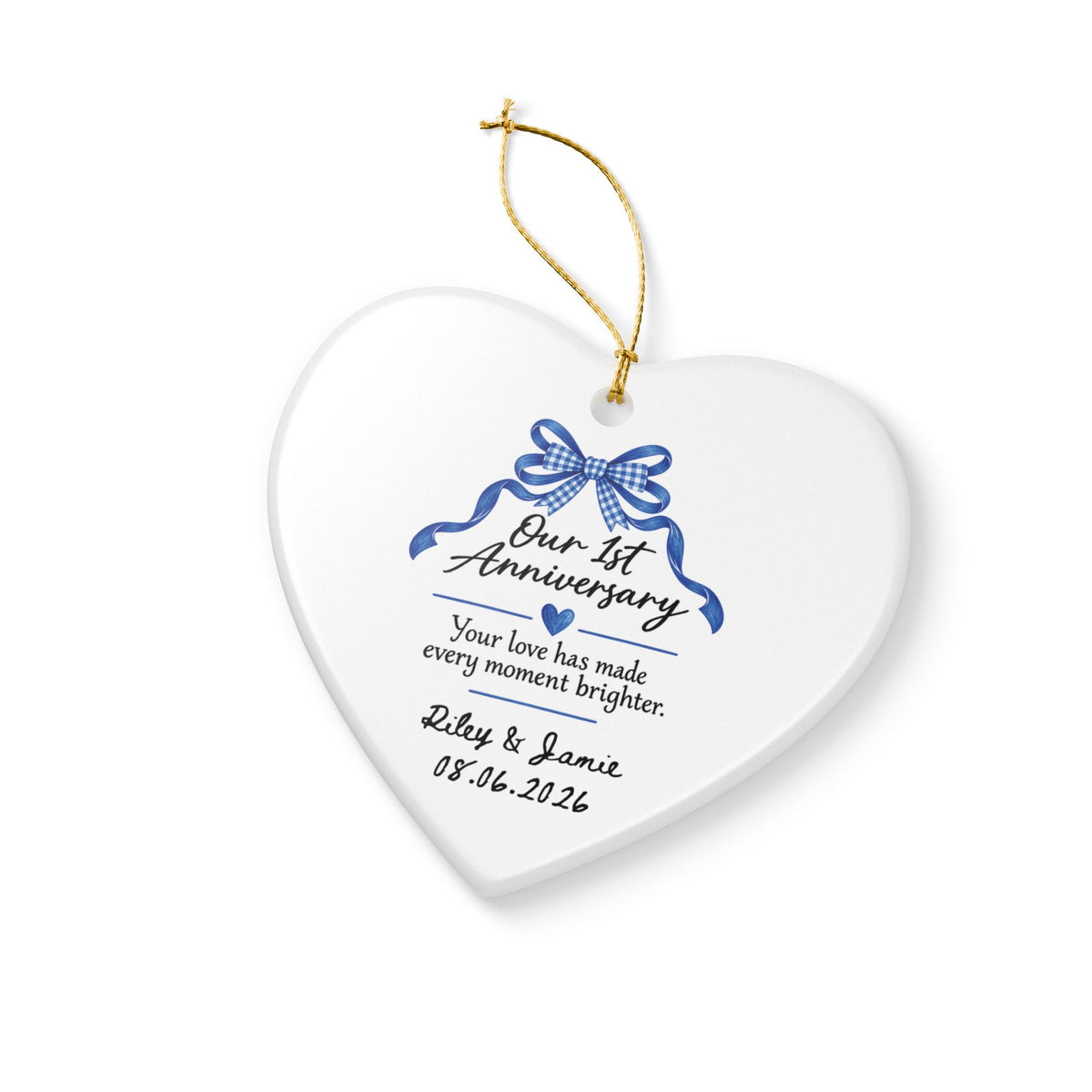 Heritage Single-Sided Ceramic Ornament