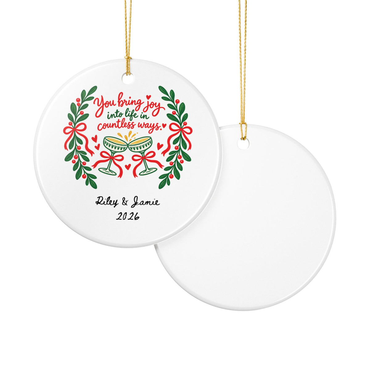 Heritage Single-Sided Ceramic Ornament