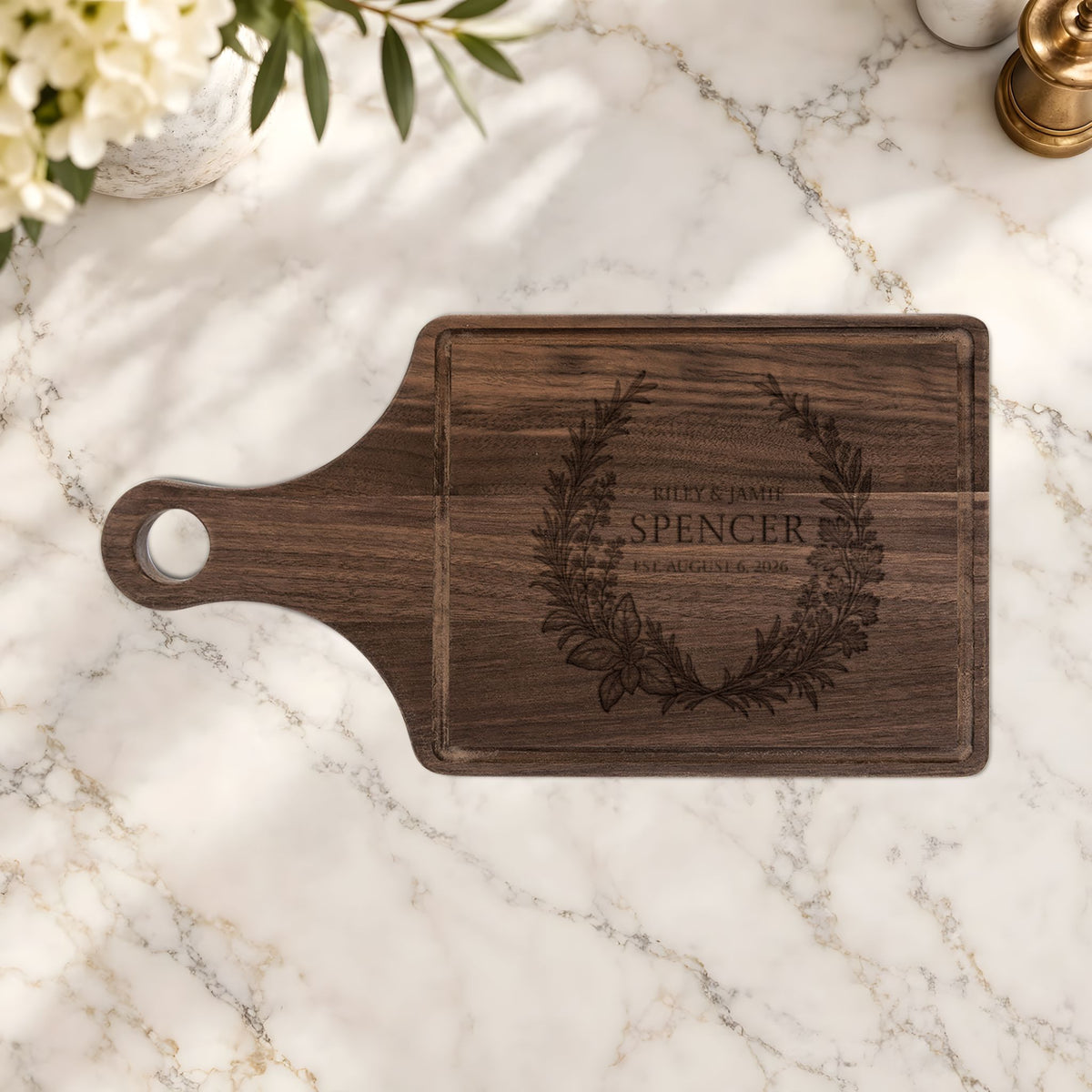 Atelier Engraved Personalized Wooden Cutting Board