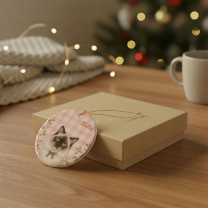 Copy of Personalized Pet Christmas Ceramic Ornament Dog & Cat Keepsake