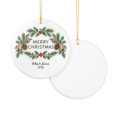 Heritage Single-Sided Ceramic Ornament