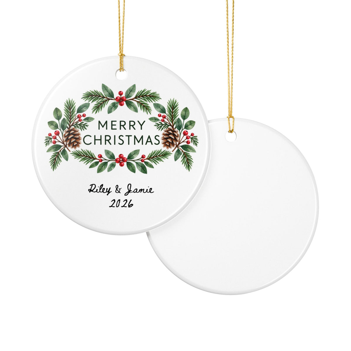 Heritage Single-Sided Ceramic Ornament
