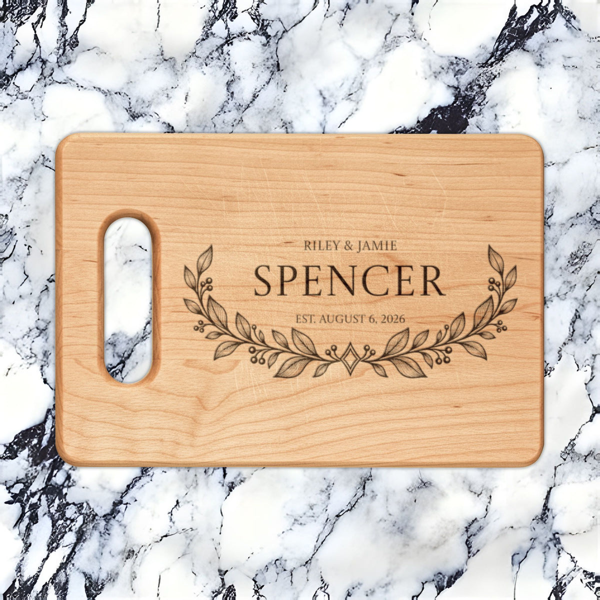 Atelier Engraved Personalized Wooden Cutting Board