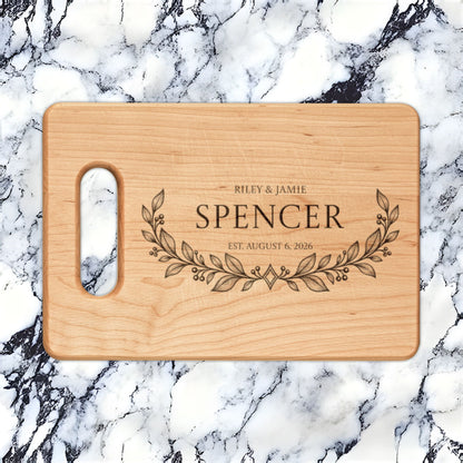 Atelier Engraved Personalized Wooden Cutting Board