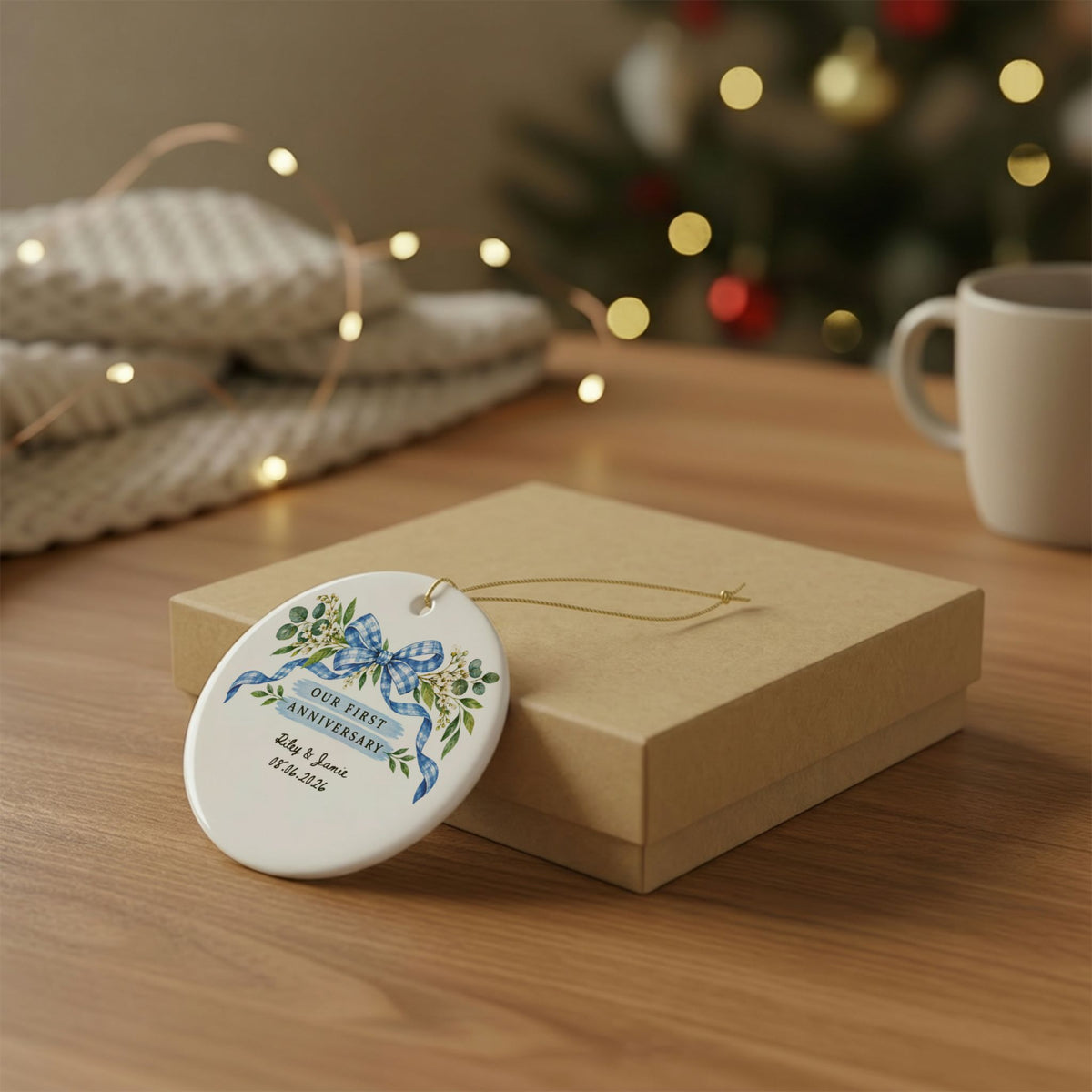 Heritage Single-Sided Ceramic Ornament