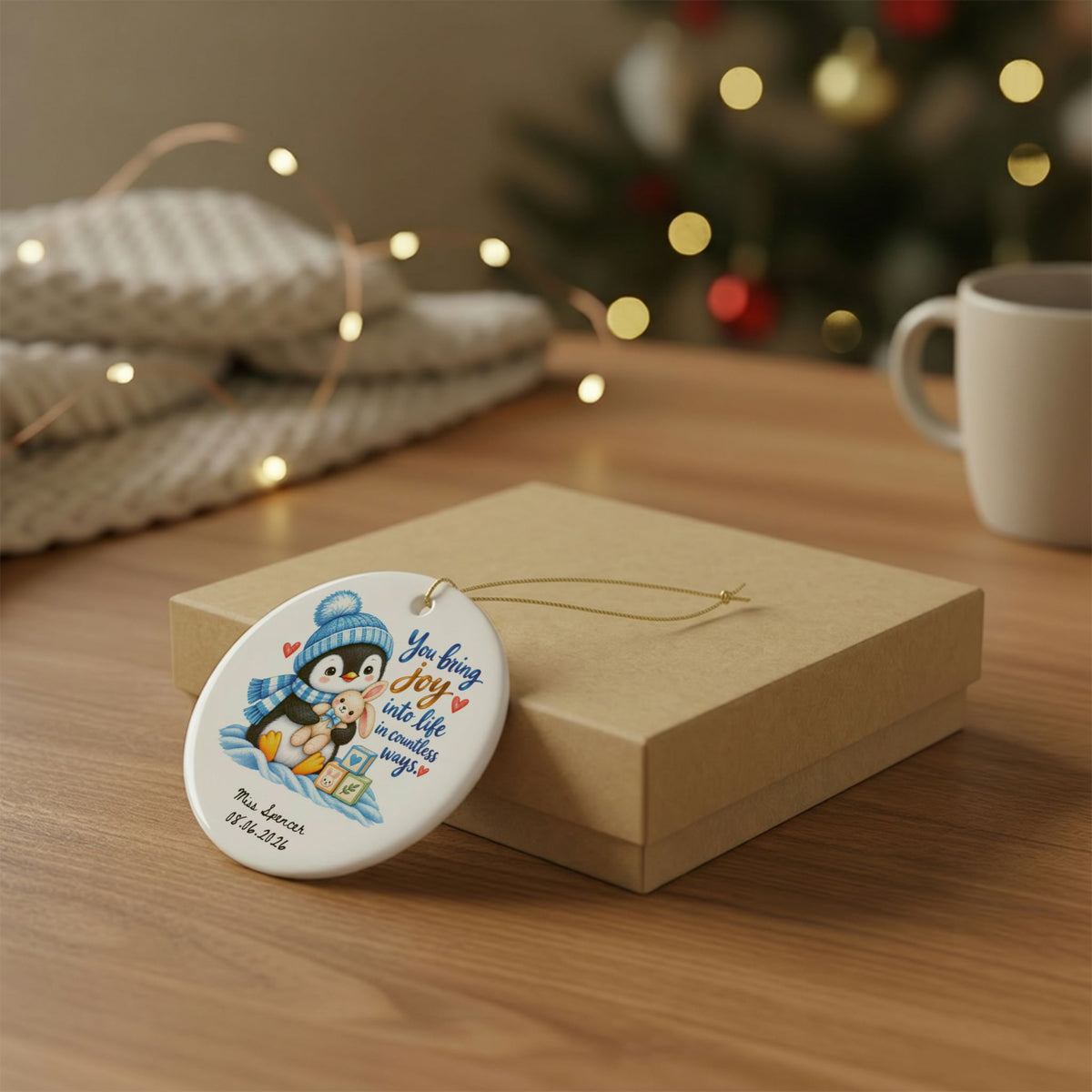 Heritage Single-Sided Ceramic Ornament