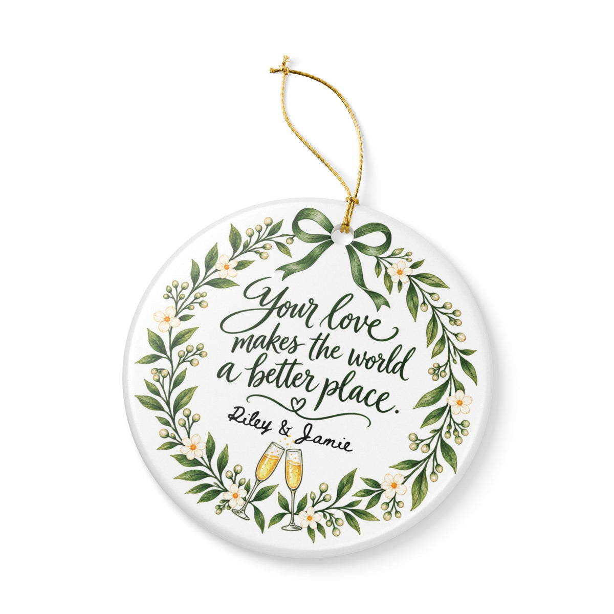 Heritage Single-Sided Ceramic Ornament