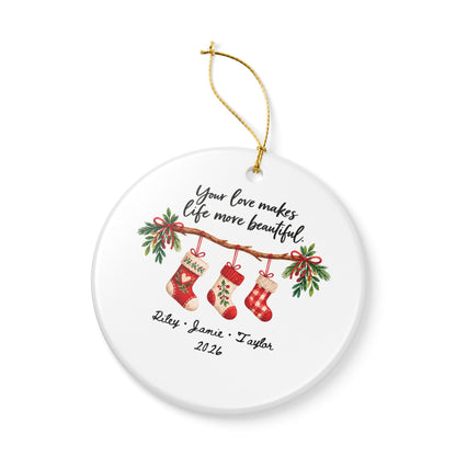 Heritage Single-Sided Ceramic Ornament