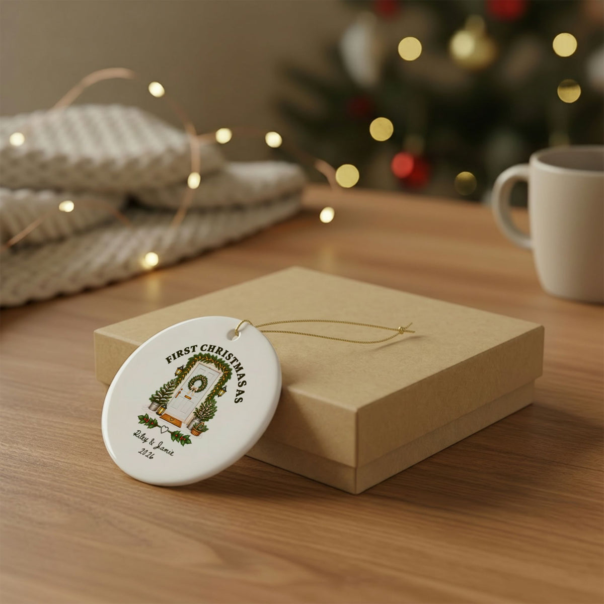 Heritage Single-Sided Ceramic Ornament
