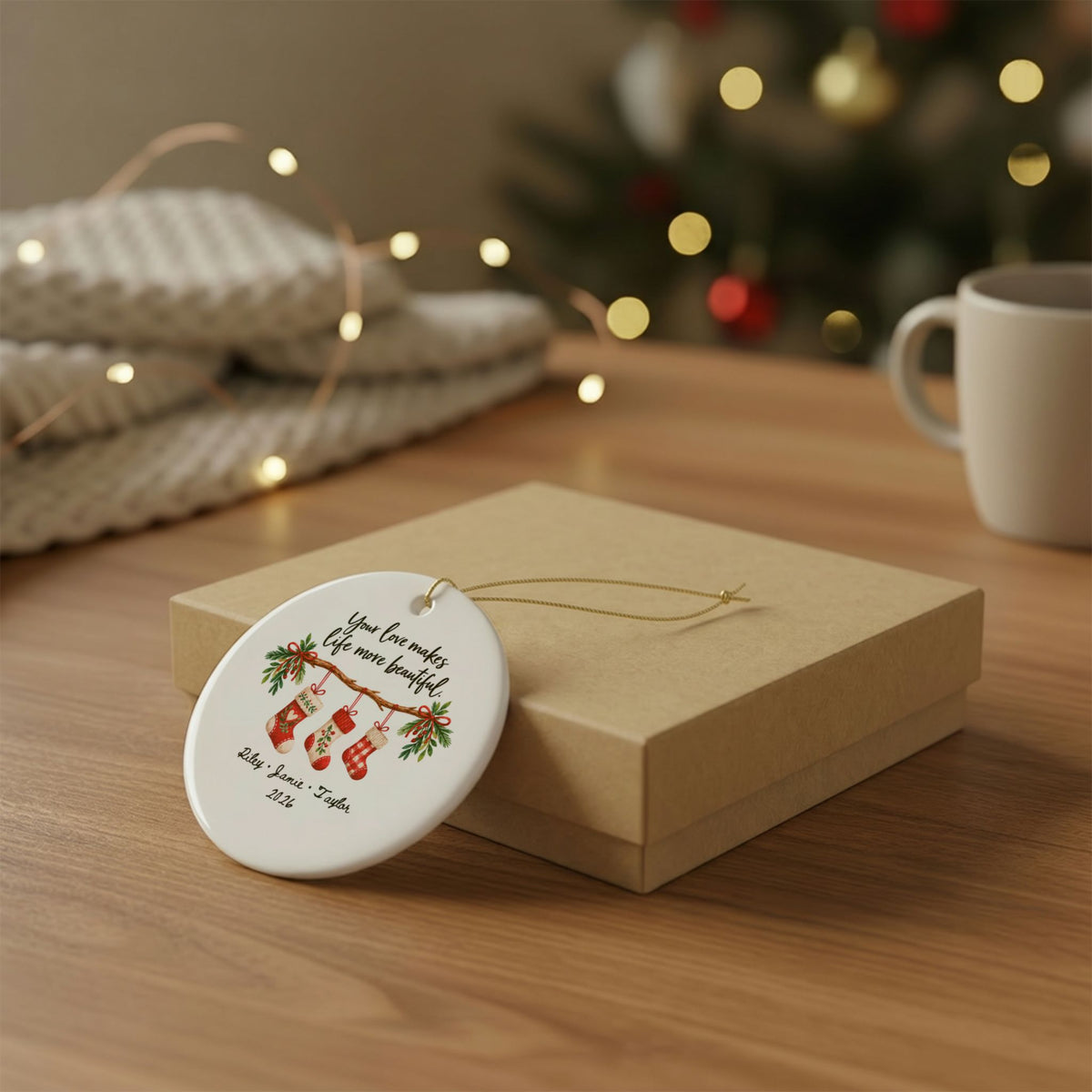 Heritage Single-Sided Ceramic Ornament