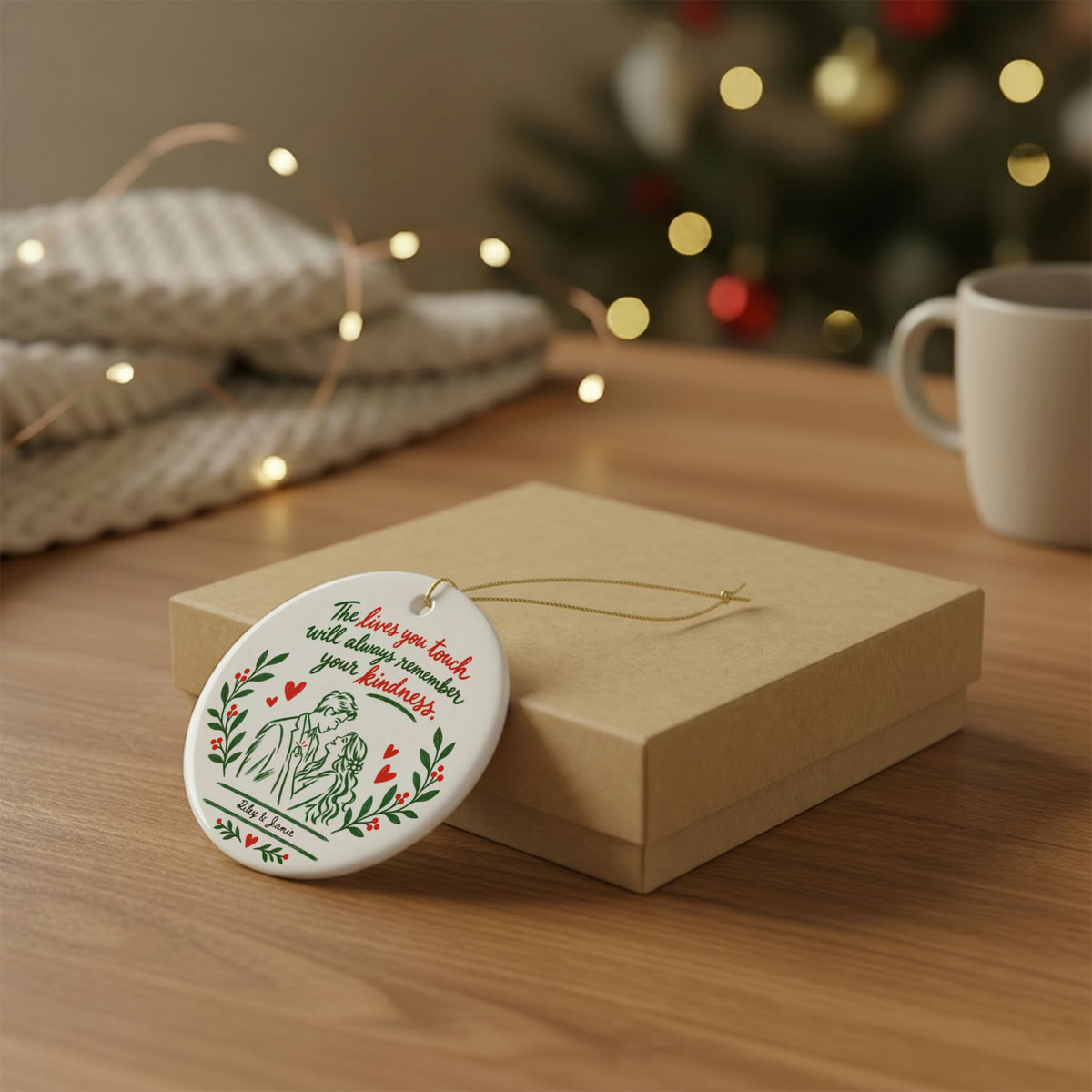 Heritage Single-Sided Ceramic Ornament